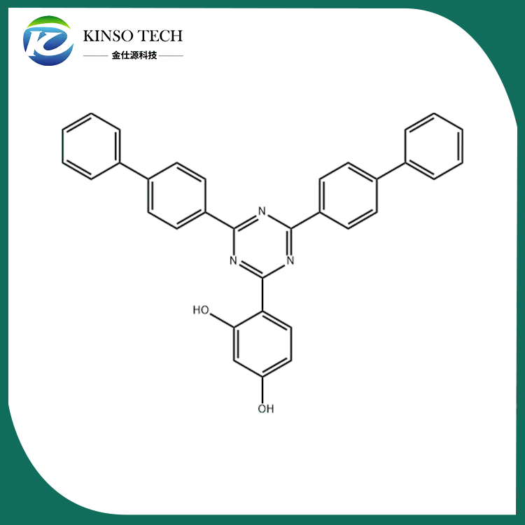2- (2,4-dihydroxyfenyl) -4,6-bis (4-bifenylyl) -1,3,5-triazín CAS 182918-16-7